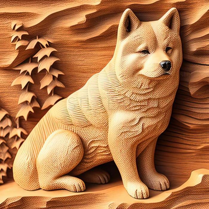 3D модель Собака акіта іну (STL)